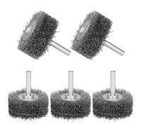 Baisiky 5 Pack 2 Inch Wire Wheel Brush for Drill Attachment,Heavy Duty Wire Brushes Removal Paint Rust & Corrosion, 0.012" Coarse Crimped Stainless Steel Wire, 1/4in Shank, 20000RPM