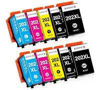BAISINE 202XL Ink Cartridges Compatible for Epson 202 Ink Cartridges | Compatible for Epson Expression Premium XP-6000 XP-6005 XP-6100 XP-6105 (10 Pack)