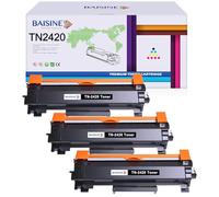BAISINE 3-Pack Compatible with MFC-L2710DW Toner Black for Brother TN2420 TN-2420 Cartridge with Chip for HL-L2350DW HL-L2370DN DCP-L2510D DCP-L2530DW HL-L2375DW HL-L2310D MFC-L2730DW DCP-L2550DN