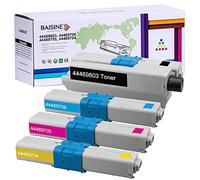 BAISINE 4 Pack Toner Compatible Oki MC362 for Oki MC362 MC362dn C531dn C511dn MC562 MC352 C310 C312dn C330 C331dn MC351 MC361 C510dn C530 MC561 44469. 803 44469706 44469705 44469704 (BCMY)