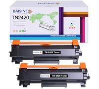 BAISINE Compatible with b2420p-2 pack tn-2420 TN2420 Black Toner Cartridge for Brother DCP L2510D L2530DW L2710DW L2310D HL-L2310D L2350DW L2370DN L2370DW L2370DW L2375DW MFC-L2710DN L2730DW