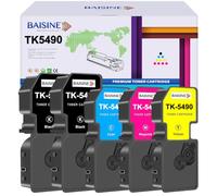 BAISINE TK-5490 Toner Compatible for Kyocera TK5490 TK-5490K Toner for Kyocera ECOSYS MA2101cwfx MA2101cfx PA2101cx PA2101cwx TK-5490K TK-5490C TK-5490M TK-5490Y
