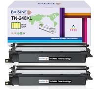 BAISINE TN-248XLBK Toner Cartridges Compatible for Brother TN-248XL TN248BK Toner for Brother DCP-L3560CDW MFC-L3740CDWE L3740CDW HL-L3240CDW HL-L3220CW L3220CWE DCP-L3520CDW L3520CDWE MFC-L3760CDW