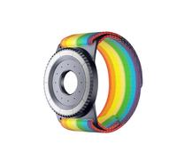 BAISRKE Magnetic Running Armband for MagSafe Case - 360° Rotatable Phone Grip with Adjustable Scent Compartment & Detachable Lanyard Compatible iPhone/Android (Rainbow & Gunmetal)