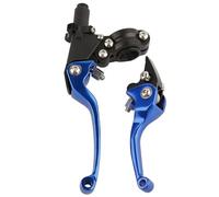 BAISUYA Motorbike Brake Clutch Lever Aluminum Alloy 7/8'' 22mm Folding Lever for CRF50 KLX SSR TTR 110 125 150 200 250cc Dirt Bike Pit Bike ATV Mini Bike (Blue)