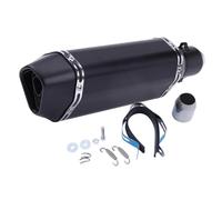 BAISUYA Universal Motorbike Muffler Exhaust 38mm 51mm Diameter Slip on Exhaust Pipe with Silencers 1.5" 2" Inlet With Removable DB Killer For Dirt Bike Street Bike Scooter ATV (Black)