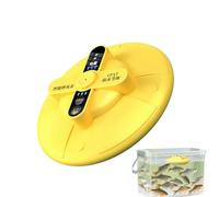 Bait Air Vent Pump - PC ABS Rechargeable Waterproof 13x13x4.8cm 255g Silent Air Bubbler + Portable Floating Device | Live Bait, Oxygen Supply for Bucket, Kayak, Boat, Boat,