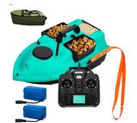 Bait Boat with Night Fishing Lights, 3 Bait Tanks, GPS Auto Return, 500m Range for Efficient Fishing