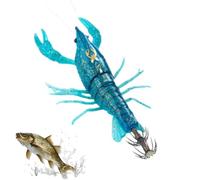 Bait for fish, artificial lure shrimp luminescent swimmer - fishing bait with integrated hook | for fishermen river lake boat trout perch carp salmon freshwater saltwater