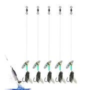 Bait for Fly Fishing, Trout Fishing Bait, Pack of 5 Fishing Lures, Fish Attractant, Fly Fishing Lures, Fishing Flies for Salmon, Rainbow Trout, Pike, Freshwater Saltwater