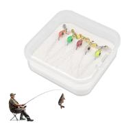 Bait for Sea Bari Fishing for Fishing Farmer Bait Fishing Lure Rotating Bait Spinner Bait Kit, 5 Pieces Multicoloured Rigid Bait for Fresh Water Trout, Salted Water Trout, Salmon, La