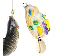 Bait Frog Shape, Artificial Soft Flexible for Surface, Soft Bait for Artificial Bass - Man Bulls Outdoor Water and Salt River Lake Fish Cat Pike