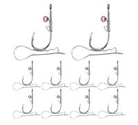 Bait Holder Hooks, Shrimp Hook - 10x Fish Catfish Hooks,Portable Outdoor Activity Equipment, A Strong Barbed Receiver, 2 in 1 Accessories for Profession