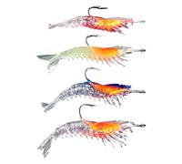 - Bait - Imitation Crab Hooks Fishing Accessories | Set of 4 Luminous Artificial Baits for Coast, Lake, River, Sea, Pond, Freshwater