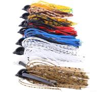 Bait Jig Hooks 10g Weighted Weedless Heads Engineered Reliable In Bass Trout Fishing(8- Set)