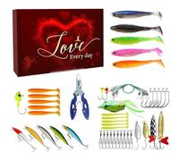 Bait Kit - Lifelike Hooks & Baits 25x17x5cm | Saltwater Tool Set | Creative Gift for St Birthday Fathers Day