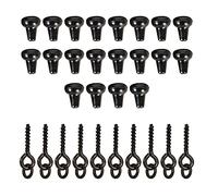 Bait Screws With Oval Link Loop Swivels & Fishing Stops Shank Beads For Carp Fishing Terminal Rig Tackle Set Boilie Kit