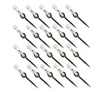 Bait Spike 20PCS 15MM Carp Fishing Hook Sting Pin with Barbs Rubber Corn Ronnie Hair Rig Carp Fishing Hook Bait Stings Pin Spike Accessories
