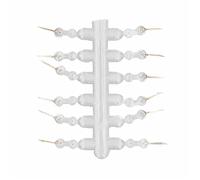 Bait Spike Lure Hook Sting Pin with Silicone Ring Fishing Accessories Barbed Handle Sharp Point for Secure Bait Outdoor Fishing Gear Durable Silicone Metal 12pcs (7mm)
