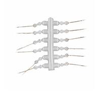 Bait Spike Lure Hook Sting Pin with Silicone Ring Fishing Accessories Barbed Handle Sharp Point for Secure Bait Outdoor Fishing Gear Durable Silicone Metal 12pcs (15mm)