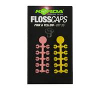 Korda Floss Caps - Pink & Yellow