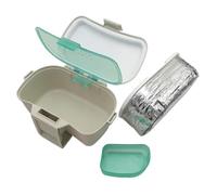 Bait Storage - Portable 6.7 Inch Box | ABS Insulated Bucket - Live with Bait Compartments That Ensures Your Baits Fresh and Green during Long Fishing Trips in Saltwater