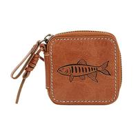 Bait Storage Wallet - Pu Tackle Organizer, Sequin Lure Case | 11.2x8cm Compact Pouch with Waterproof Cover, Portable Rig Binder for Saltwater Fishing, Freshwater Angling Trips, or Sport Expeditions
