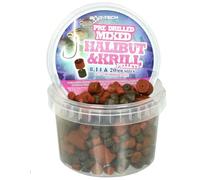Bait-Tech Pre-Drilled Halibut & Krill Pellets Mixed Sizes (300g) Fishing Bait