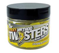 Bait-Tech Sticky Method Twisters 8mm Pineapple Flavoured Wafters for Fishing & Angling