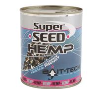 BAIT-TECH SUPER SEED HEMP TINNED LOOSE FEED NATURAL CARP FISHING BAIT 350g
