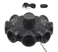 Bait Trap | Portable Fish Cage | Fishing Lure Trap | Multi-Hole Crab And Crawfish Net Cage With 8 Entry Ports For Rivers Ponds Lakes | Durable Fishing Gear Kit