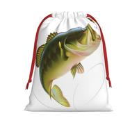 Bait With Fishing Line Eating Little Fish Ultra Soft Velvet Gift Bag, Comfortable To The Touch, Reusable