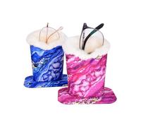 Baitaihem Eyeglasses Holder for Nightstand Soft Plush Lined Sunglasses Holder Stand Protective Glasses Case For Bedside,Desk