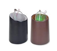 Baitaihem Eyeglasses Holder Stand Protective Glasses Holder For Desks Or Nightstands Pack of 2, Black&brown, One size