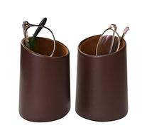 Baitaihem Eyeglasses Holder Stand Protective Glasses Holder For Desks Or Nightstands Pack of 2, Brown, One size