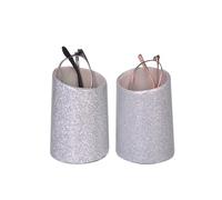 Baitaihem Eyeglasses Holder Stand Protective Glasses Holder For Desks Or Nightstands Pack of 2, Shining-Silver, One size
