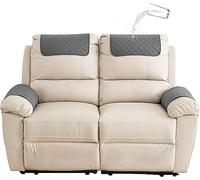 Sofa Armrest Cover Headrest Cover Recliner Chair Arm Cover Sofa Headrest Slipcovers Nonslip Waterproof Armchair Cover for Recliner Leather Sofa Couch Protector ( Color : Dark Gray , Size : 2-Seater So