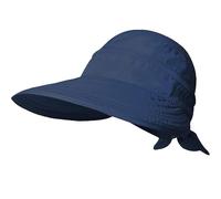 Baitang Sun Hats for Women with UV Protection Wide Brim Sun Hat Visor Summer Beach Outdoor Foldable Womens Cap (UK, Alpha, One Size, Navy)