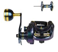 Baitcasting Fishing Reel - Metal Bait Caster, Ratio Smooth Gear System | corrosionss-Resistant Spool Design With Strong 17.6lb Drag, Freshwater Saltwater Use Ideal For Long Cast Precision Fishing