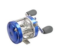 Baitcasting Reel #40 Blue Right Conventional Reel for Catfish 5.2:1 Gear Ratio Beach Casting High Stability Reel Baitcasting Fishing Reel, Round Fishing Assistant Reel for Saltwater/Freshwater