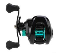 Baitcasting Reel 6.3:1 Metal Spool Magnetic Brake(Green Left Hand)