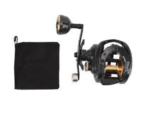 Baitcasting Reel Carbon Fiber Magnetic Braking with Stainless Steel Bearings for Saltwater Fishing (Left Hand)
