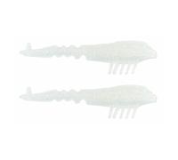 BaitFuel Saltwater GO2 Shrimp | Premium Soft-Plastic Shrimp Imitation | F.A.S.T. Scent & Inshore Predator Tail Action | Pearl, 3 1/2-Inch