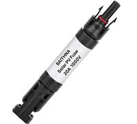 BAITHNA 1000V PV Fuse Connector IP68 Waterproof Dustproof in-line Fuse Holder, Male and Female Solar Plug with 1 Fuse (20A Fuse Connector)