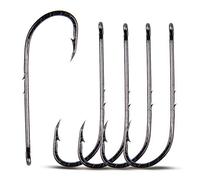 Baitholder Fishing Hooks,100pcs Barbed Shank Beak Long Shank Hooks High Carbon Steel Baith Holder Hook with 2 Barbs Bait Keep Jig Fish Hooks for Saltwater Freshwater Fishing (3/0-100pcs)