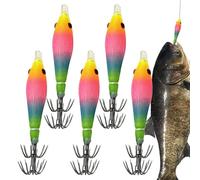 Baits - 5 Pieces of Artificial Baits for Outdoor, for Catfish, Bass, Bass, Trout, and for Salt Waters, Kayaks, Boats, Lake and River