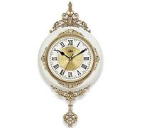 BaiWaNG European Style Retro Wall Clock Watch Living Room Mute Pendulum Clock Elegant Taste Art Decoration Rome Luxury G010,3