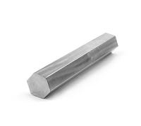 BAIWANLIN 304 stainless steel hex Bar Solid rod hexagon Hexagonal rod Unpolished brushed Opposite side length5mm-16mmlength500mm,8mm*500mm