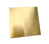 BAIWANLIN H62 Brass Sheet Copper Thin Strip Plate Flat Tape Cu Metal Panel Latten for Metalworking Welding,0.8mm*300mm*300mm