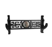 BAIWANLIN sword Holder stand Rack wall mounted display samurai Katana Wakizashi Knife scabbard Tai Chi pattern black1-4 Tiers,1Tier